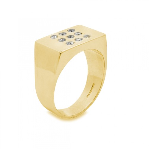 9ct yellow gold diamond - yellow,