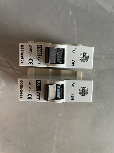 Wylex 60898 typeb mcb - 6a,