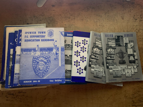 Ipswich town handbooks 1950s - ipswich,