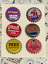 6 vintage Cork Lined Bottle