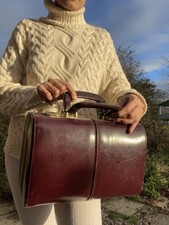 Vtg Cognac Vanity Large Duffle