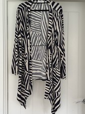 Beautiful Open Lightweight Jacket by Godska Size M In Dark Navy