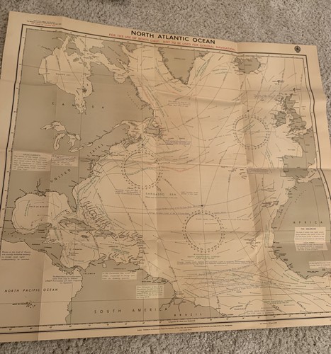 North atlantic ocean chart - ocean,