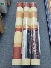 Job Lot Offer 5 Rolls £24.99 Red/Cream Stripe Wallpaper Debona 4413