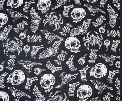 Halloween fabric poly cotton - halloween,