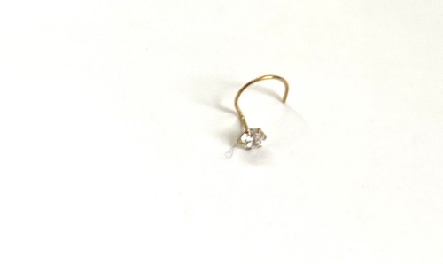 Gold indian nose wire - 22, ct