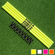 FORZA Hurdle/Agility Poles & Clips | FITNESS EQUIPMENT SET - Football Training