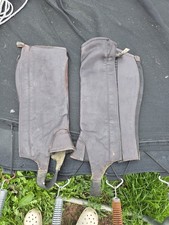 Ariat Brown Leather Half Chaps