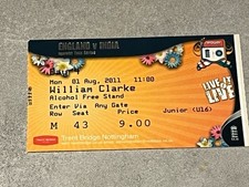 Cricket Test Match Ticket Stub