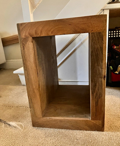Oak side table - side, 50cm