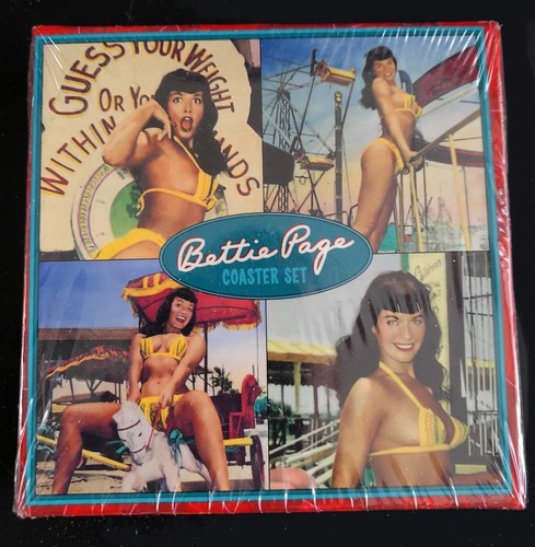 Bettie page coaster set - bettie,