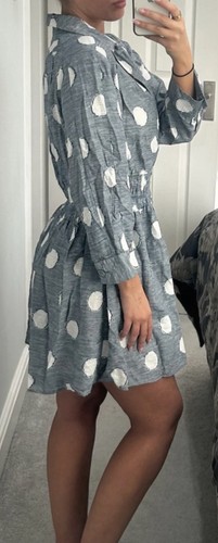 Zara grey and white - polka, dot