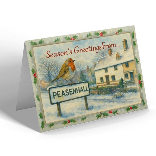 Xmas notelet peasenhall - -,