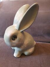 Antique SylvaC Style - Green Snub Nose Rabbit Figure (2) - Art Deco
