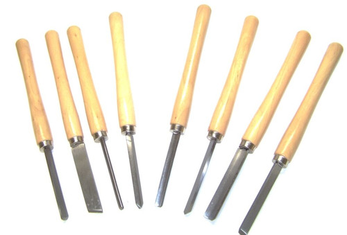 8pc wood lathe chisel - lathe, turning