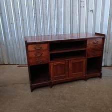 Victorian carved oak dresser - a,