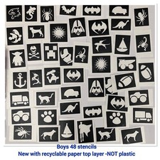 48 Boys stencils Top Up Your