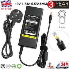 19V For TOSHIBA Satellite L300 L300D L450 L350 L40 CHARGER + LEAD POWER CORD 90W