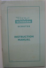 BSA Sunbeam Scooter 1961 Original Instruction manual (Handbook)