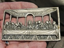 Small Metal Plaque - Jesus Christ At The Last Supper