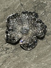 M&S Sparkly Floral Brooch NIB