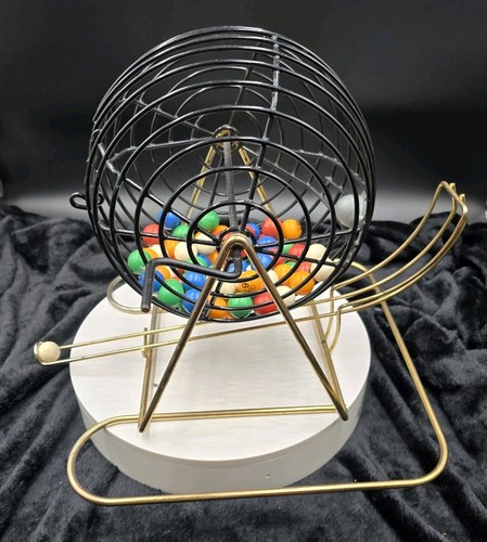 Vintage metal bingo game - metal,