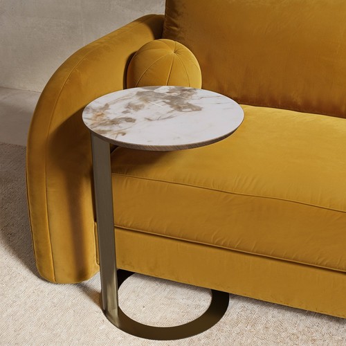 Round side table with neutral - side,