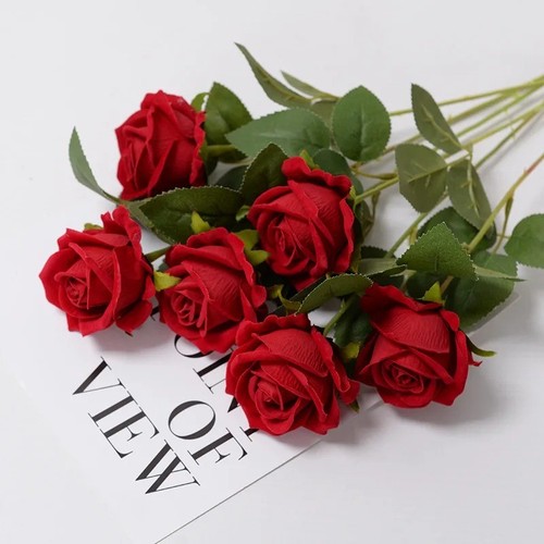 12x artificial single rose - artificial,