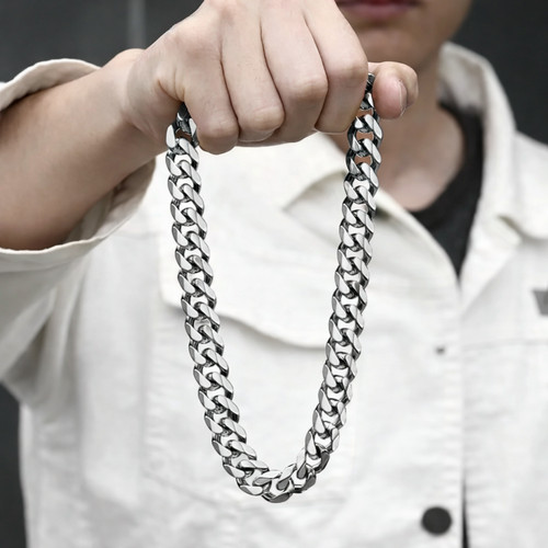 Men stainless steel silver - men's,