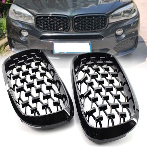 Pair front kidney grill shiny - kidney,