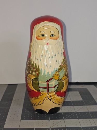 Vintage santa nesting dolls - vintage,