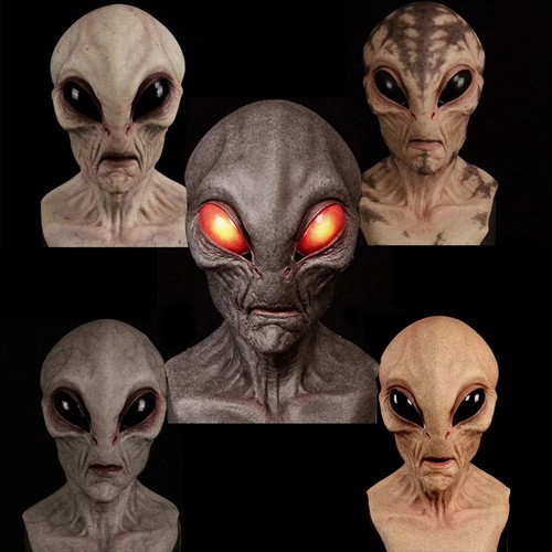 Halloween costume alien mask - halloween,