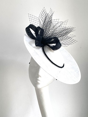 White black saucer - saucer, hat