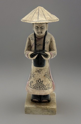 Vintage carved soapstone stone