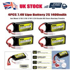 4PCS 1400mAh 7.4V Lipo Battery