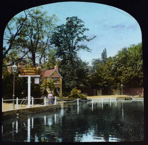 Carshalton pond london - pond, c1900