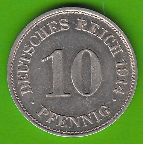 Kaiserreich pfennig 1914 - 10, e