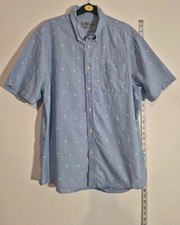 Tu Men's Blue Palm Tree & Bird