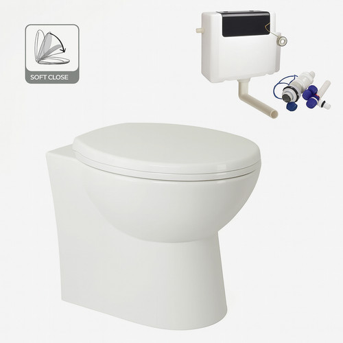 Pronto back wall toilet - wall,