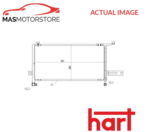Air con condenser hart - hart, 614