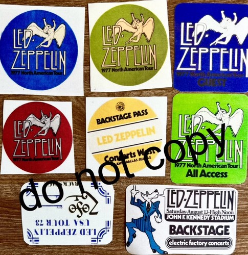 Led zeppelin backstage - zeppelin  backstage, pass