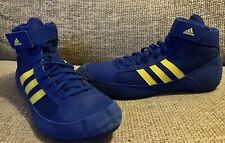adidas Wrestling Shoes Low Cut Boxing Boots Havoc Trainers Mens Blue HVC 9.5 Uk