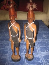 Collectable 2 carved Masai