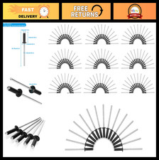 1000Pcs Black Aluminium Pop