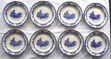VINTAGE 1940/50s ROYAL DOULTON NORFOLK - 8 SMALL PLATES.  SEE DESCRIPTION