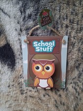 Wooden Peg School Stuff Owl Magnetic Bag Clip