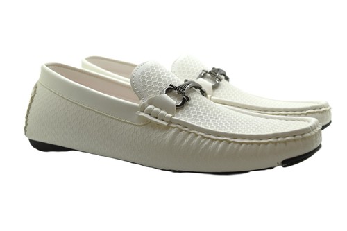 Mens faux leather slip - leather, on