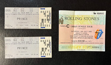 Prince 25 Jun 1990 (Wembley) & Rolling Stones 14 Jul 1990 Wembley Ticket Stubs