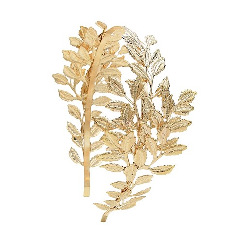 Pcs vintage gold color leaf - 1,