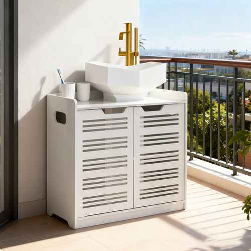 Under sink cabinet - under, bathroom